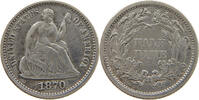 UNITED STATES OF AMERICA HALF DIME SEATED LIBERTY -