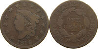 UNITED STATES OF AMERICA LARGE CENT CORONET HEAD LARGE HEAD LARGE DATE -