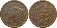 UNITED STATES OF AMERICA LARGE CENT CORONET HEAD SMALL LETTERS HEAD 38 -