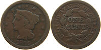 UNITED STATES OF AMERICA LARGE CENT BRAIDED HAIR SMALL DATE -