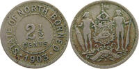 BRITISH NORTH BORNEO 2 1/2 CENTS EDWARD VII. (1901 - 1910) -