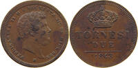 ITALY STATES NAPLES 2 TORNESI Ferdinando II. di Borbone 1830-1859 -
