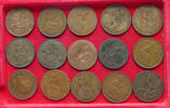 GREAT BRITAIN COLLECTION LOT PENNY COLLECTION LOT GREAT BRITAIN PENNY BEFORE 1945 15PC 140G -