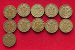 GREAT BRITAIN COLLECTION LOT THREEPENCE COLLECTION LOT GREAT BRITAIN THREEPENCE 1937-1952 ALL DIFFERENT YEARS 11PC 75G -