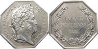 Frankreich Medaille BANQUE ORLÉANS 1838 CAQUE -