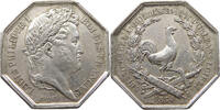 Frankreich Medaille Louis Philippe I. HUISSIERS D’ARRONDISSEMENT 1828 Caque -