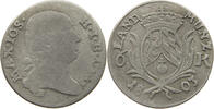BAYERN 6 KREUZER Maximilian IV. Joseph (1799-1805) -