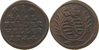 SACHSEN COBURG SAALFELD HELLER Christian Ernst und Franz Josias 1729-1745. -