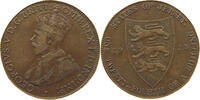 JERSEY 1/24 SHILLING George V. (1910-1936) OFF-CENTER -