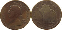GREAT BRITAIN FARTHING Charles II (1660-1685) OVERSTRUCK -