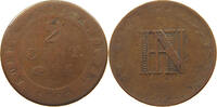 WESTFALEN KÖNIGREICH 2 CENTIMES Hieronymus Napoleon 1807-1813. -