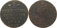 GOSLAR STADT PFENNIG 1748 S 22,00 EUR  plus 5,99 EUR verzending