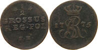 POLAND 1/2 GROSZA GROSCHEN GROSSUS Stanislaus Augustus Poniatowski -