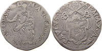 PAPAL STATES TESTONE PAUL V. DOUBLE STRUCK -