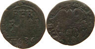 PAPAL STATES QUATRINO URBAN VIII. FERRARA -