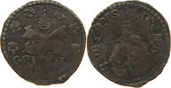 PAPAL STATES QUATTRINO QUATTRINO GREGOR XIII. 1585 ANCONA SEDEN VACANTE -