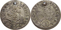 HAUS HABSBURG 3 KREUZER 1689 HALL LEOPOLD I. (1657-1705) SS 16,00 EUR  plus 5,99 EUR verzending