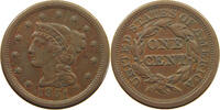 USA CENT BRAIDED HAIR -