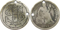 USA DIME SEATED LIBERTY ENGRAVED HS -