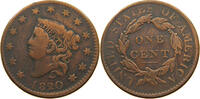 USA LARGE CENT CORONET HEAD 1820/19 OVERDATE VARIETY -