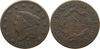 USA LARGE CENT CORONET HEAD -