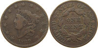 USA LARGE CENT CORONET HEAD -
