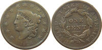 USA LARGE CENT CORONET HEAD -