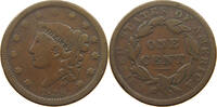 USA LARGE CENT CORONET HEAD -