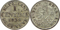 SWITZERLAND GENF GENEVE CENTIME 1839 SS-VZ 49,00 EUR  plus 5,99 EUR verzending