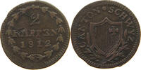 SWITZERLAND SCHWYZ 2 RAPPEN -