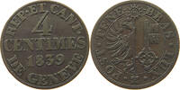 SWITZERLAND GENF GENEVE 4 CENTIMES 1839 SS 46,00 EUR  plus 5,99 EUR verzending