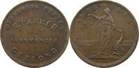 AUSTRALIA PENNY TOKEN Victoria (1837-1901) R. PARKER GEELONG -
