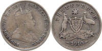 AUSTRALIA 3 PENCE Edward VII. (1901-1910) -