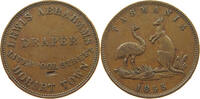 AUSTRALIA HALF PENNY TOKEN Victoria 1837-1901 LEWIS ABRAHAMS HOBART TOWN TASMANIA -