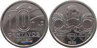 BRAZIL 10 CENTAVOS BRAZIL 10 CENTAVOS 1989 PROVA PATTERN -