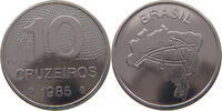 BRAZIL 10 CRUZEIROS BRAZIL 10 CRUZEIROS 1985 PROVA PATTERN -