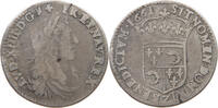 FRANCE 1/12 ECU Louis XIV. (1643–1715) RARE -