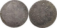 FRANCE 1/2 ECU Louis XIV. (1643–1715) OVERSTRUCK -