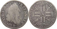 FRANCE 1/4 ECU Louis XIV. (1643–1715) RARE -
