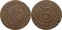 FRANCE SOL LOUIS XV. (1715–1774) OFF-CENTER -