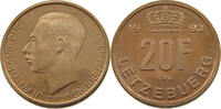 LUXEMBOURG 20 FRANCS 20 FRANCS 1993 PROOF VERY RARE -