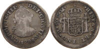 MEXICO 1/2 REAL Carlos III. 1759-1788. -