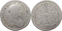 GREAT BRITAIN SHILLING CHARLES II. (1660-1685) RARE -