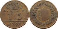 ITALY STATES NAPLES 5 TORNESI -