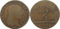 ITALY STATES NAPLES 6 TORNESI -