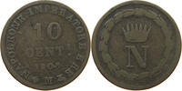 ITALY STATES NAPOLEON I. 10 CENTESIMI Napoleon I. (1804-1814, 1815) 10 CENTESIMI 1808 V VERY RARE -