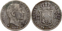 PHILIPPINES SPANISH 20 CENTIMOS ALFONSO XII. -