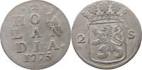 NETHERLANDS HOLLAND 2 STUIVERS 1775 SS 22,00 EUR  plus 5,99 EUR verzending