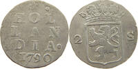 NETHERLANDS HOLLAND 2 STUIVERS 1790 SS 22,00 EUR  plus 5,99 EUR verzending