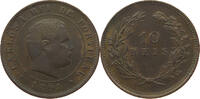 PORTUGAL 10 REIS CARLOS I. (1889-1908) -